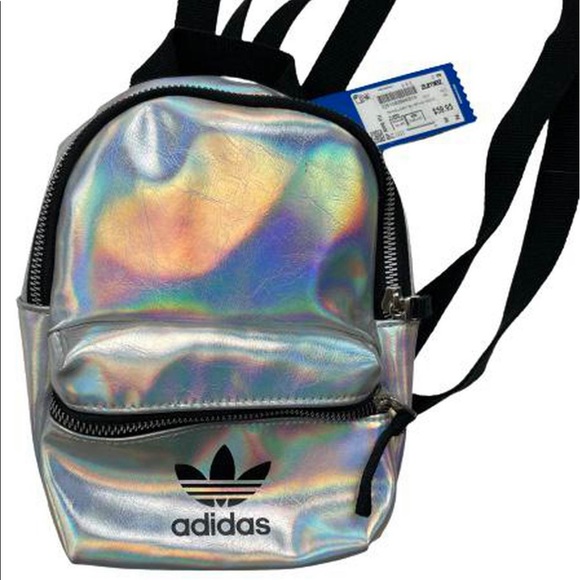 Nwt Adidas mini metallic backpack
